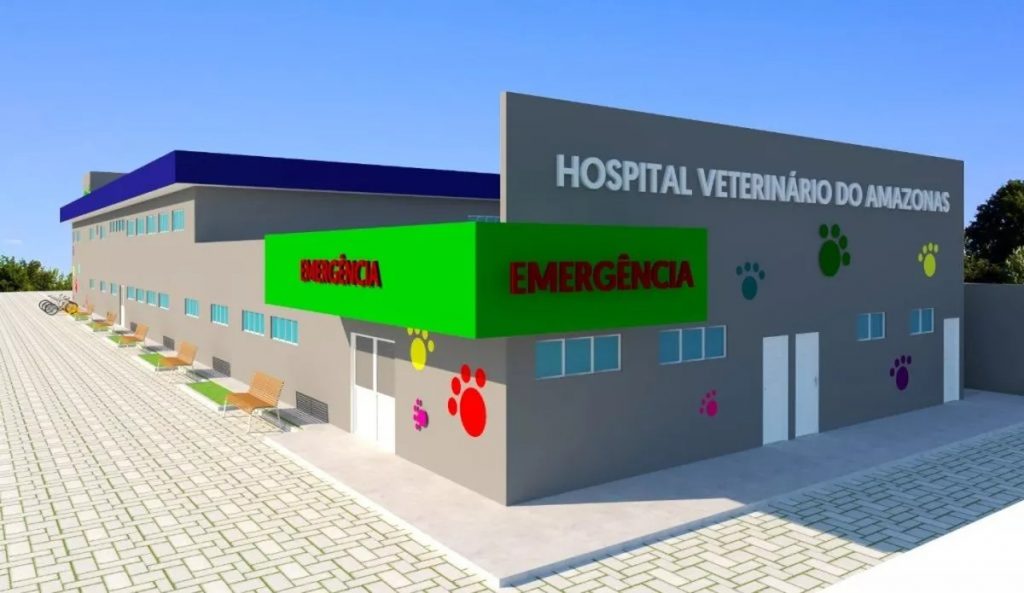 Hospital veterinário público em Manaus chega a 72% das obras concluídas